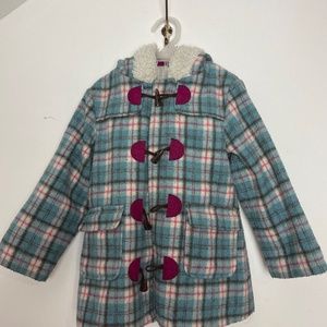 Avon Child  Plaid Duffle  Hooded Oxford Style Jacket